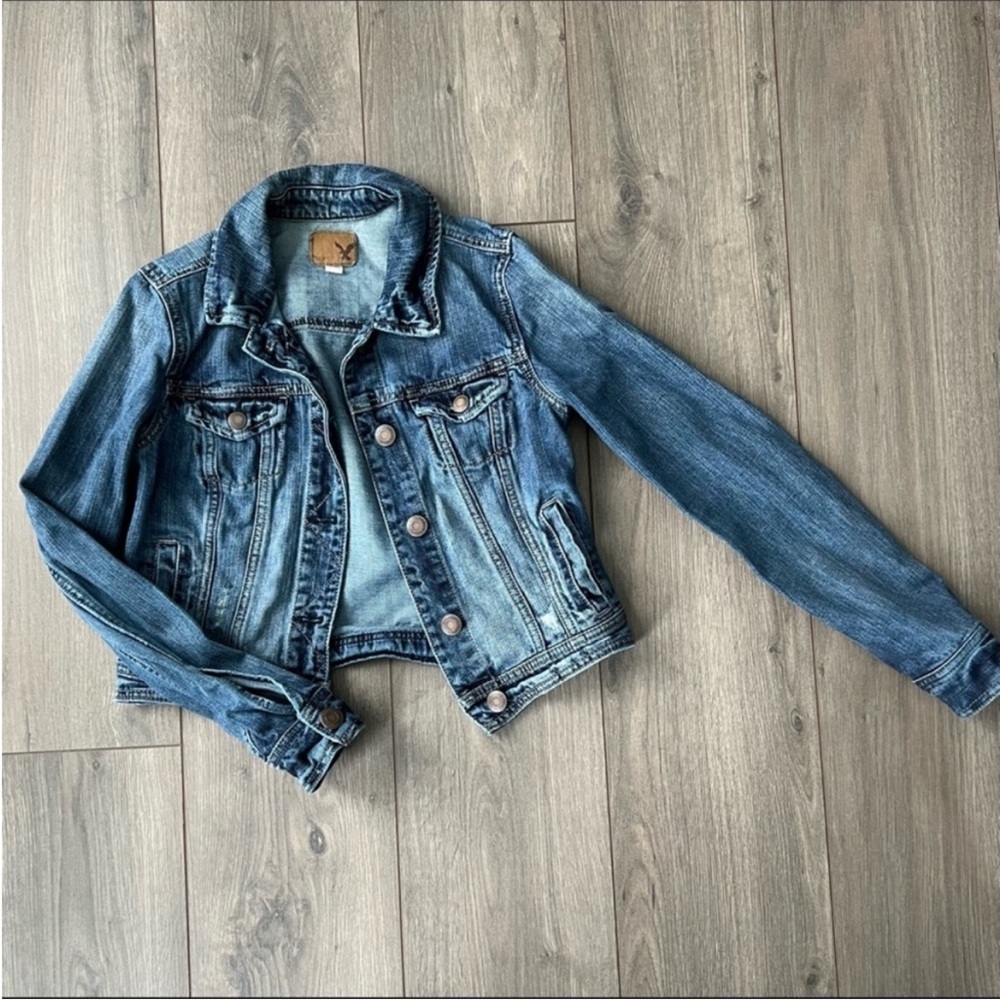 American Eagle Womens Denim Jean Jacket - Small